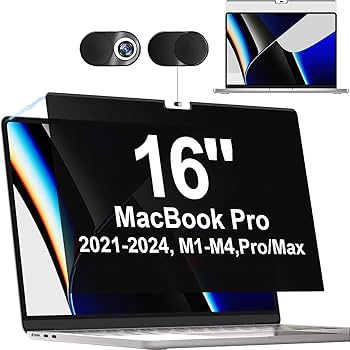 Amazon | MacBook Pro 16 覗き見防止フィルター マグネット式 (2021