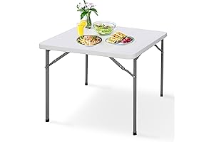 HomGarden 3FT Square Plastic Folding Table