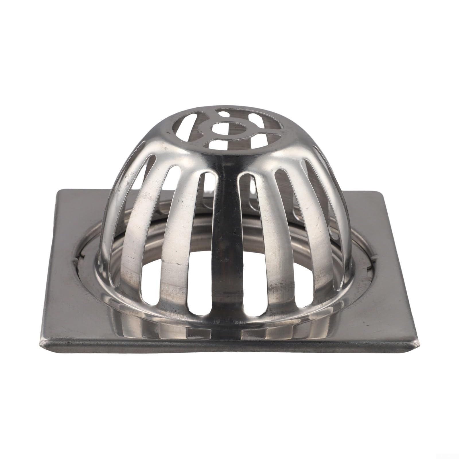 Stainless Steel Gutter-Leaf Guard Downpipe Screen 3/4/5 Inch Compatible with Most Home Garden Roof Drainage, Rust Proof Material for Reliable-Leaf Debris Blocking and Quick Tool(Square 4inch)