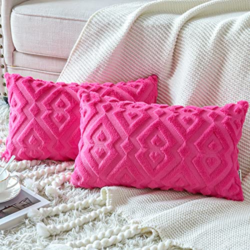 Housse de coussin velours rose vif Artscope pour rénover un canapé terne - 7