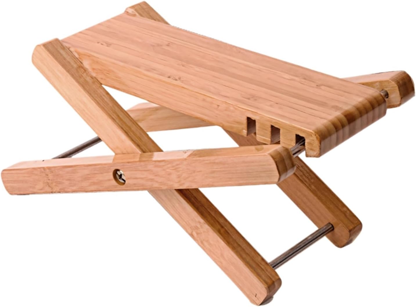 Foldable Wooden Guitar Foot Stool, Height Adjustable Footrest Stand for Classical Acoustic Guitar, Portable Music Instrument Support