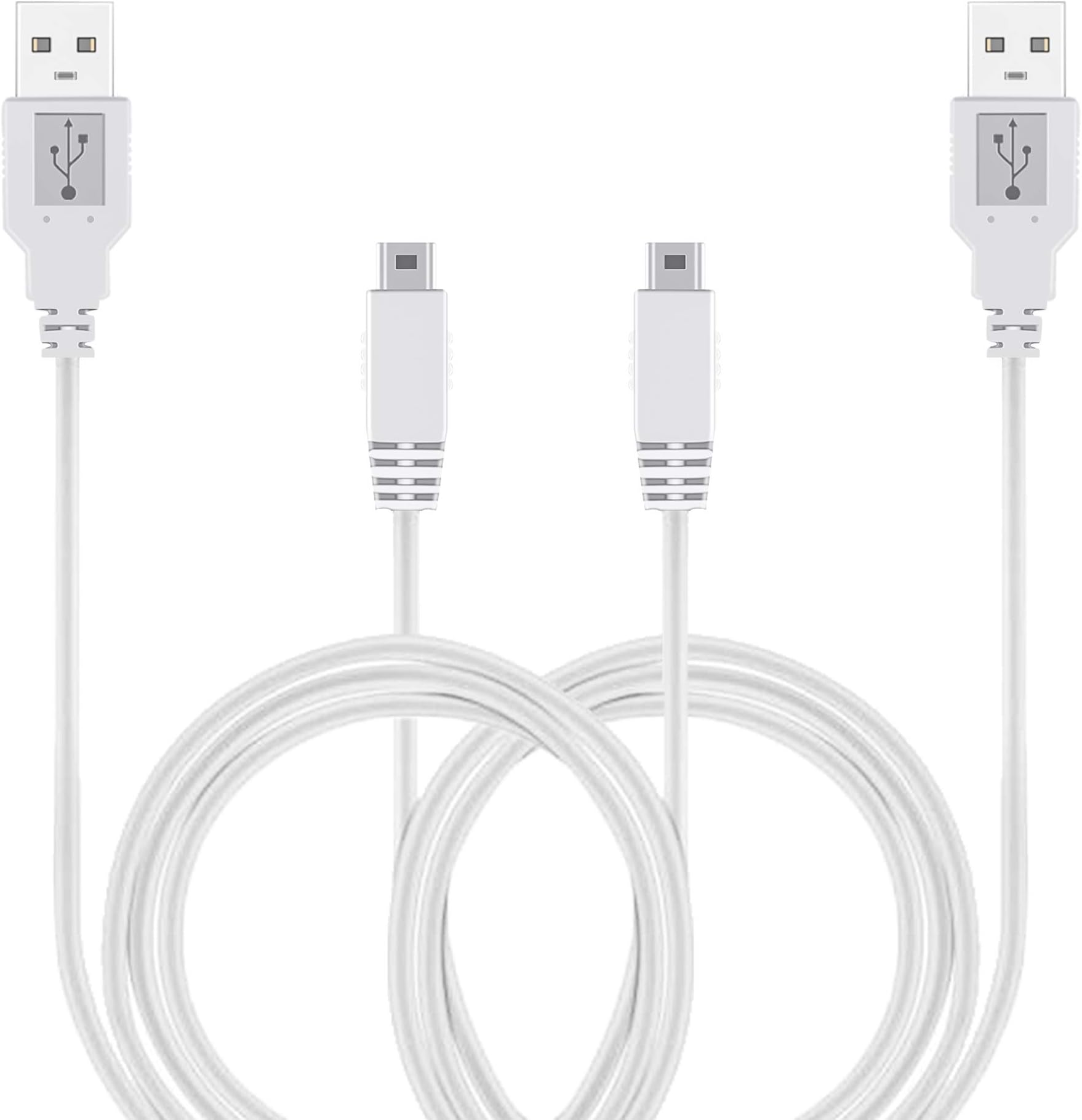 2Pack 10FT Charger Cable for Wii U Gamepad, AC Power Adapter Charger Cord for Nintendo Wii U Gamepad Remote Controller