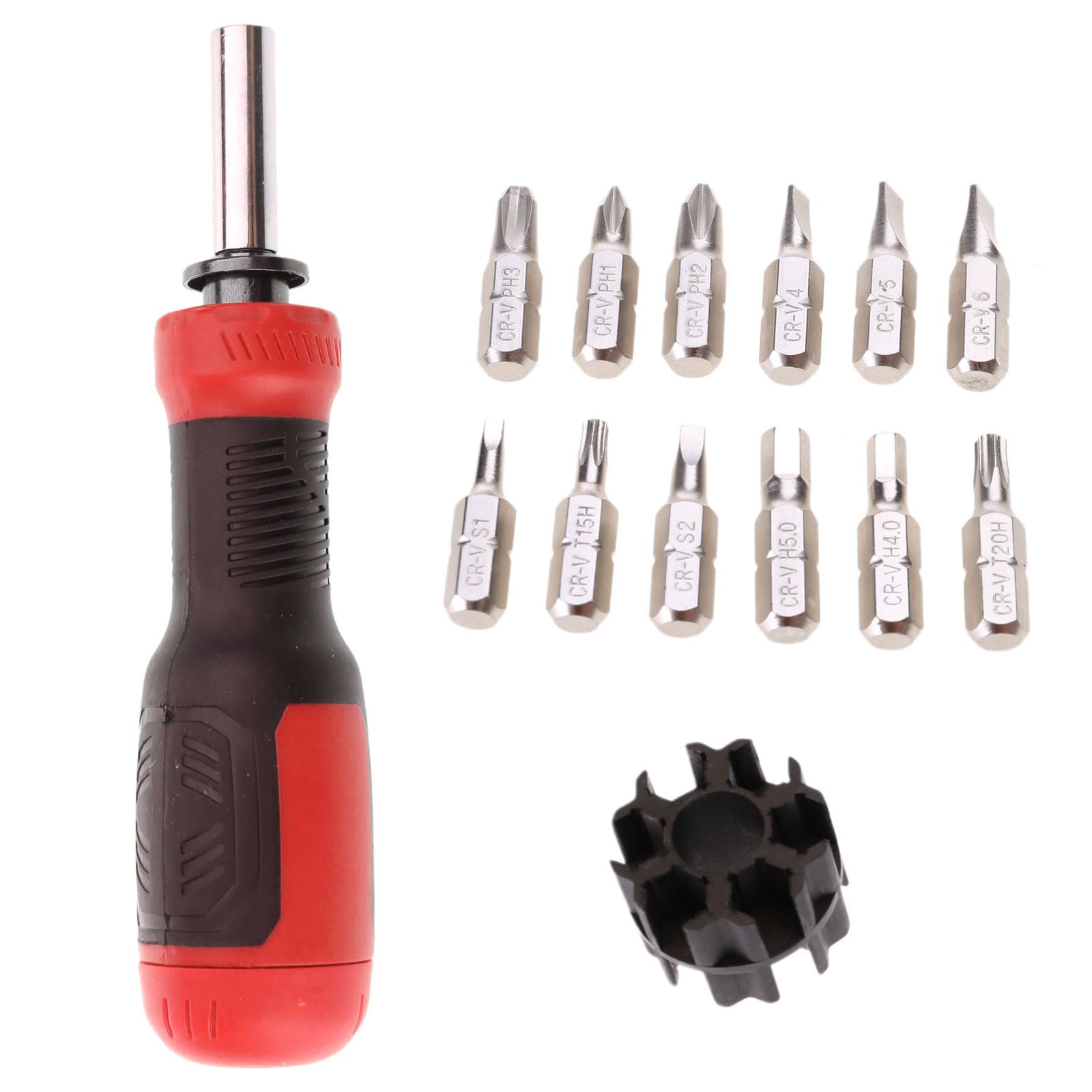 Tsophreniq Red 13 In 1 Screwdriver Set 180° Rotating Handle For Home Appliances Maintenance Circuit Board Disassembly Equipment Repair Telescopic Screwdriver