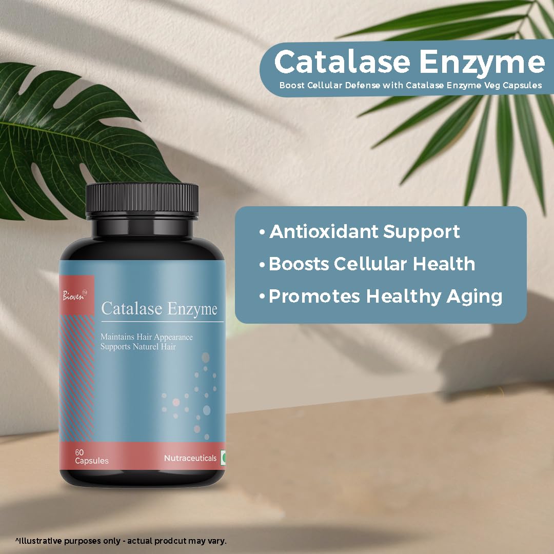 Catalase Enzyme 60 Veg Capsules | Antioxidant Enzyme Supplement for Hair Appearance & Cellular Protection | Daily Wellness Support — Amazon image 4