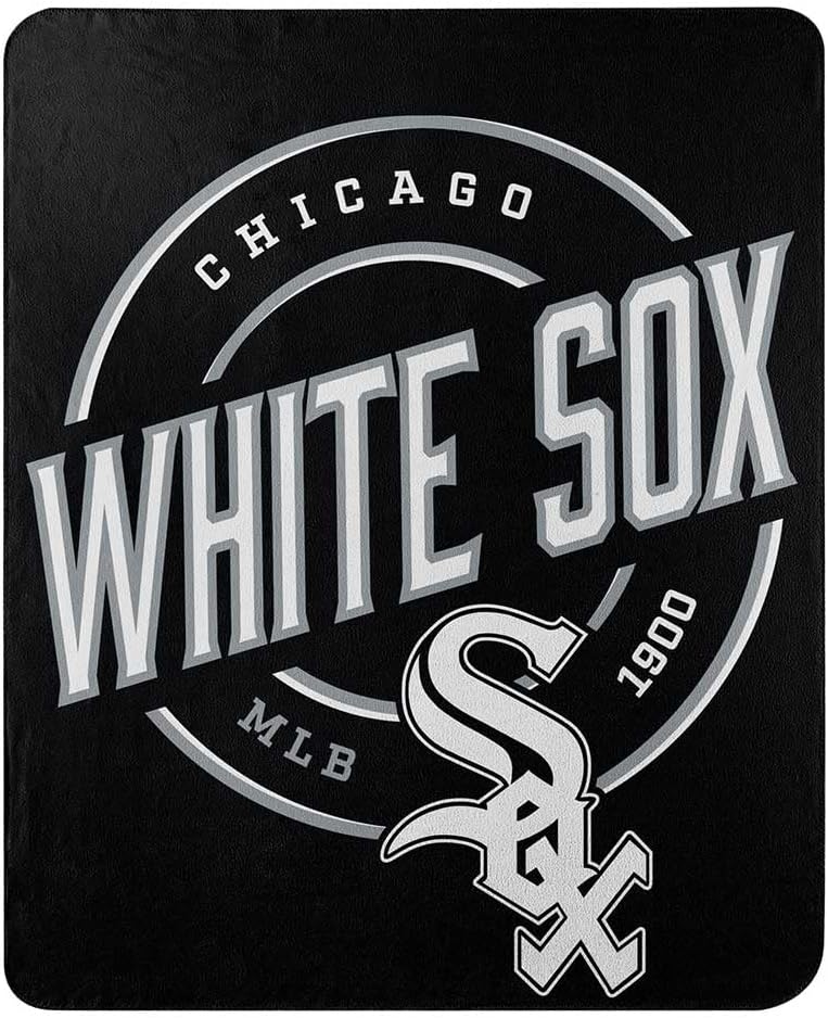 Officially Licensed MLB Fleece Throw Blanket 50 x 60 (Chicago White Sox)