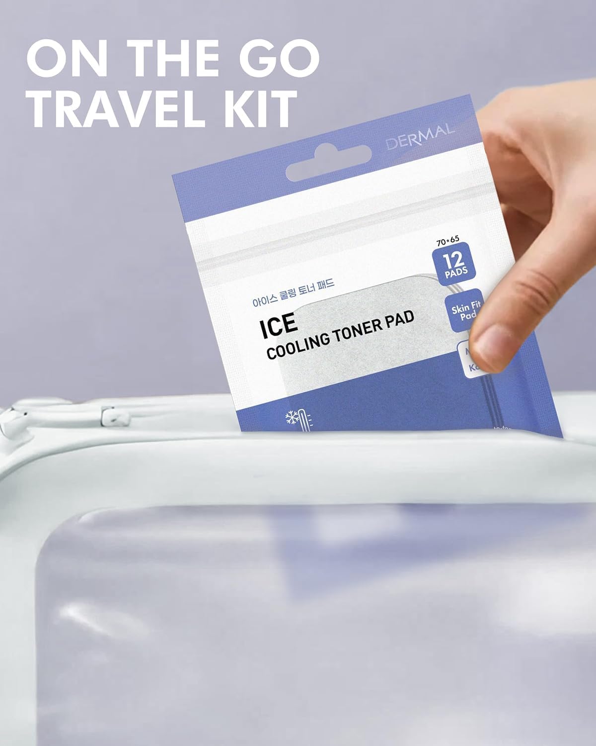 DERMAL 6 Types Toner Pad Trial Kit Portable Travel Combo Set - Ice Cooling, Collagen, Retinol, Madecassoside, Tea Tree, Vitamin Korean Face Toner Pads, 12 Pads x 6 Pack - Image 6
