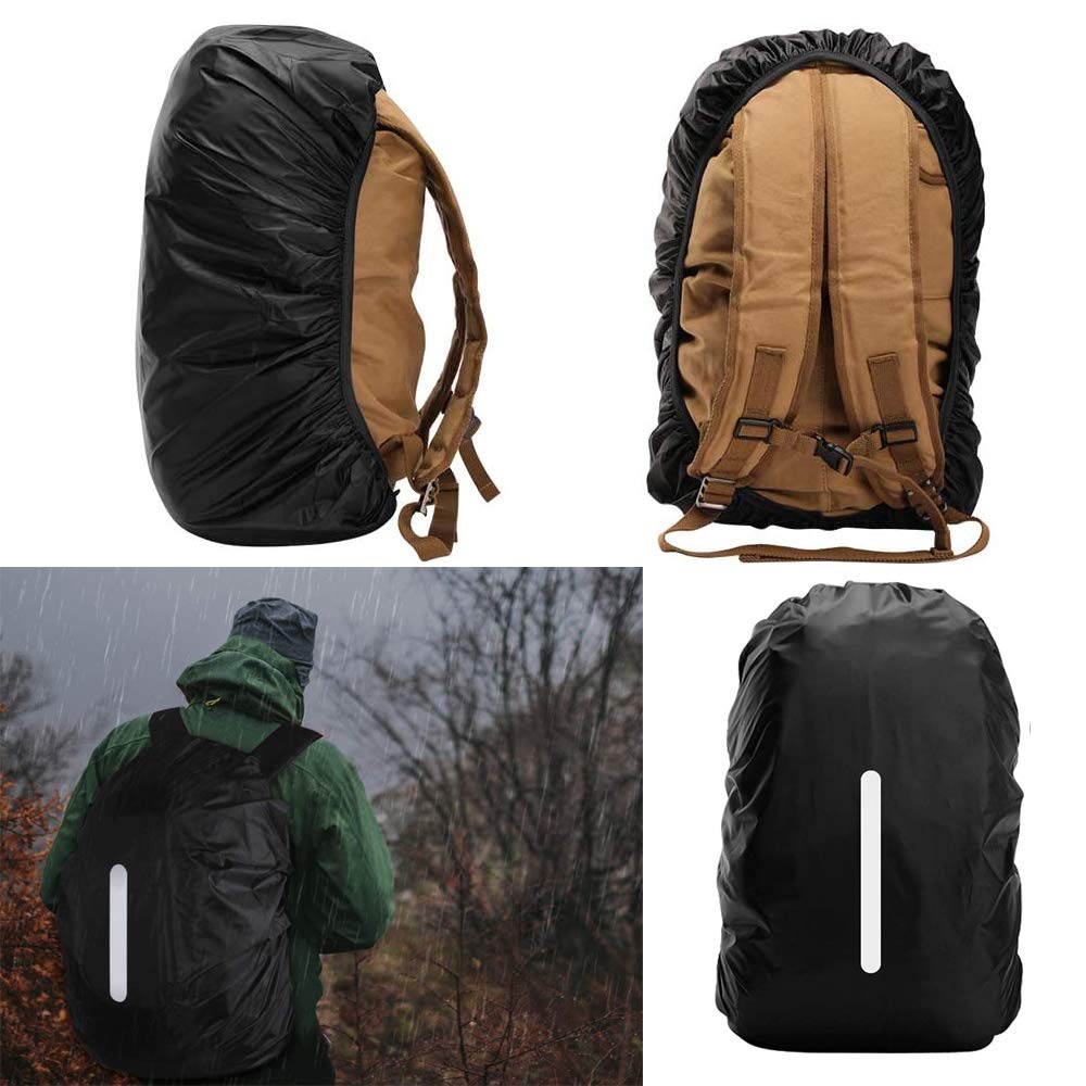 2 Pack Backpack Rain Cover Waterproof Cover for 30-40L Backpacks