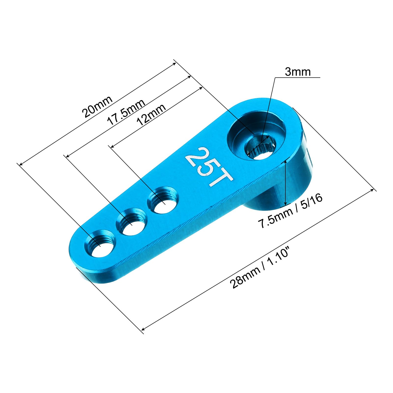 Traxxas TRX8344 Servosaver / servosaver veer / servo hoorn, stuurinrichting