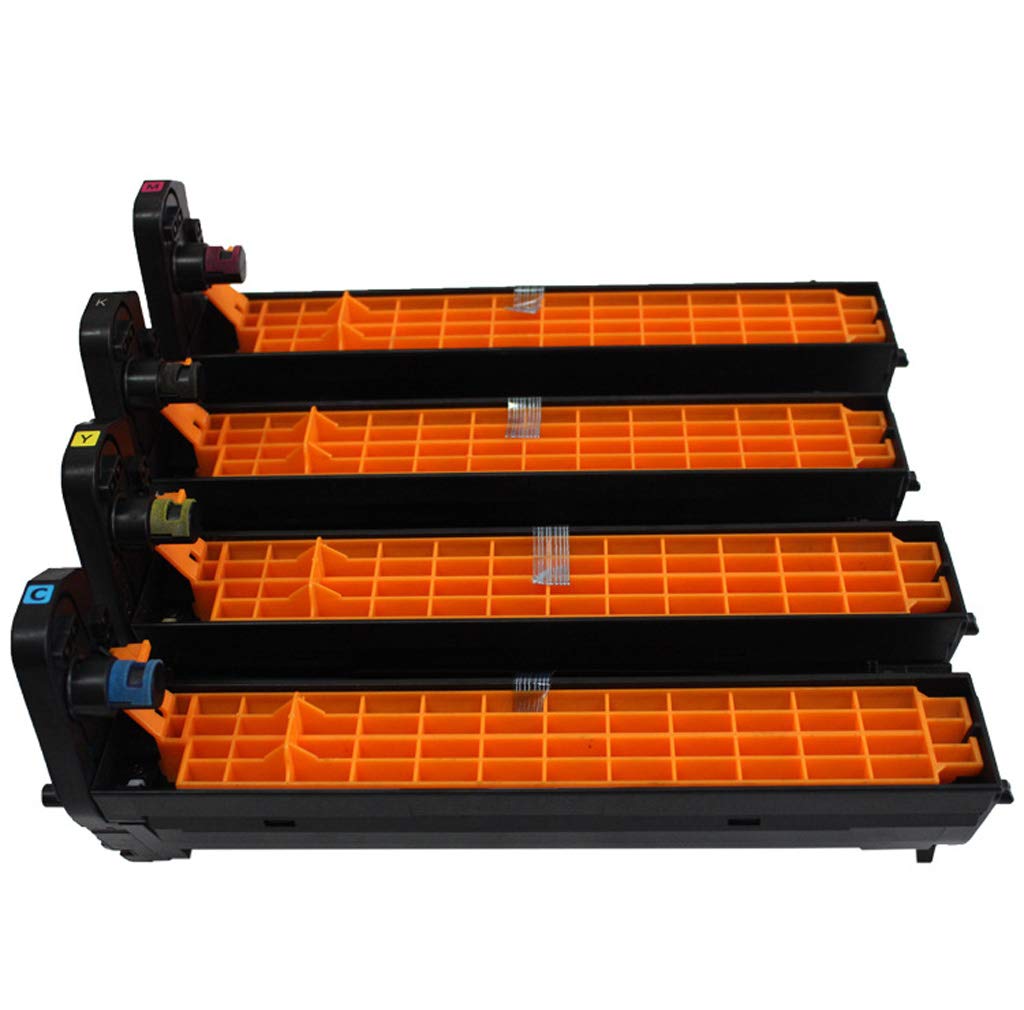 Compatible avec OKI C711DN C710DN C710dtn C710cdtn Cartouche de Toner Imprimante Tambour Porte-Tambour Kit de Tambour 43913808 43913807 43913806 43913805 4 Couleurs en Option,4colors