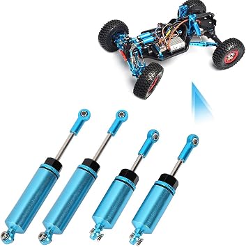 RC Car Shock Absorber Set, Front & Rear Metal Upgrade Shock Absorber Damper Kit for 12428 12423 1/12 RC Monter Truck Car