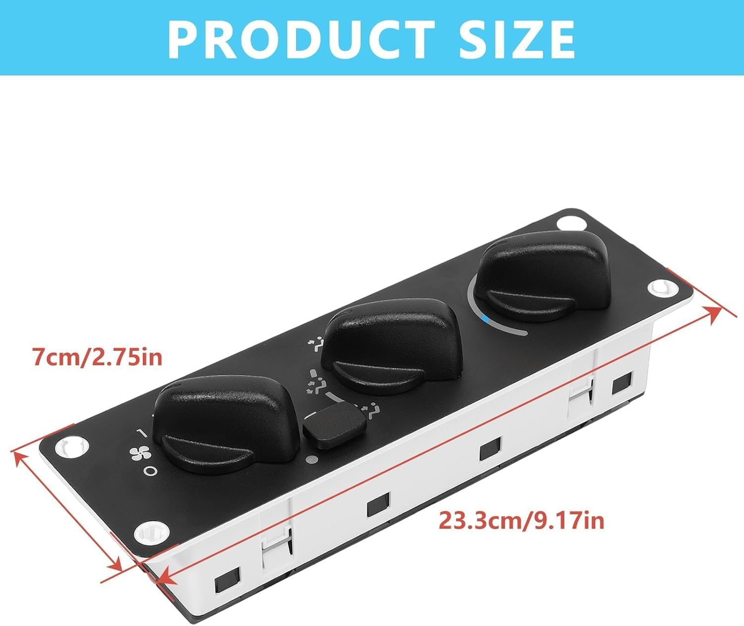 599-008 Heater AC Climate Control Panel for Freigh-tliner M2-100 2002-2006, M2-106 2002-2020, M2-112 2004-2020, 114SD 108SD 2018-2021, Thomas Bus Saf-T-Liner 2004-2007