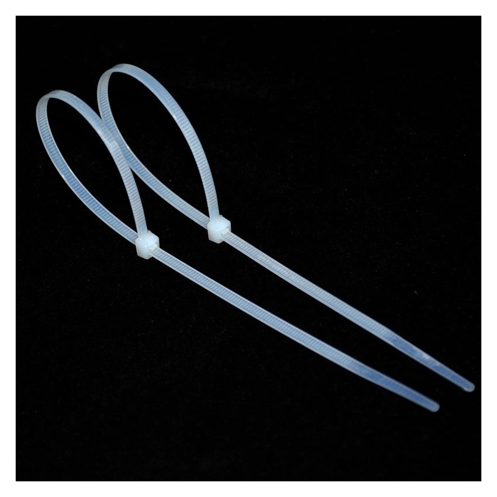 100 bridas de nailon de plástico autoblocante para bridas de cables en blanco y negro, anillo de sujeción, juego de bridas para cables industriales (color: negro, tamaño: 3 x 120) (negro 3 x 60)