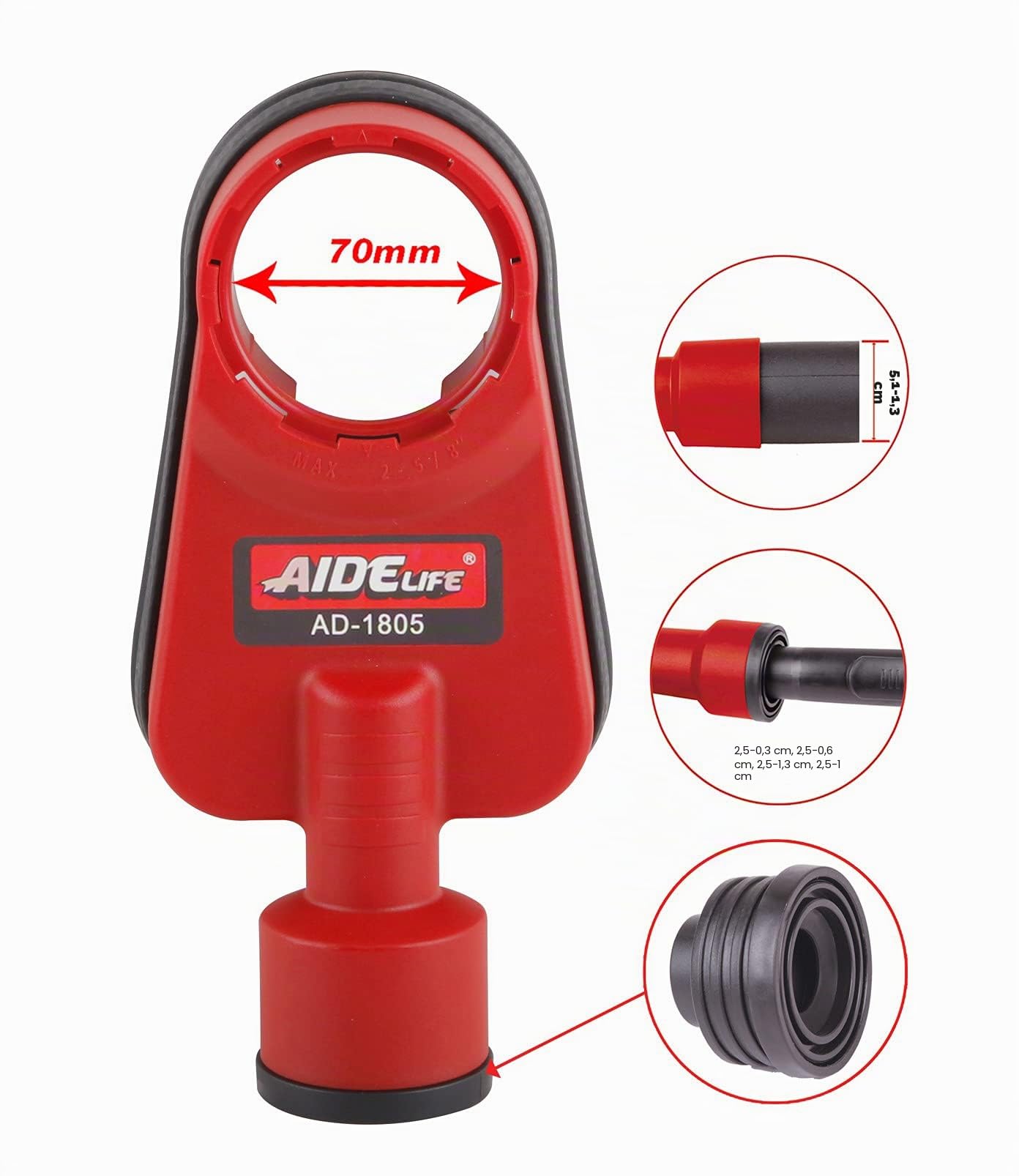 Aidelife Caperuza de aspiración para taladro percutor/Martillo eléctrico/taladro percutor a bateria