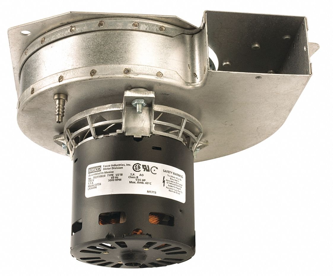 Fasco - 702110828 - Rectangular Shaded Pole OEM Specialty Blower, Flange: No, Wheel Dia: 4-3/4, 115VAC
