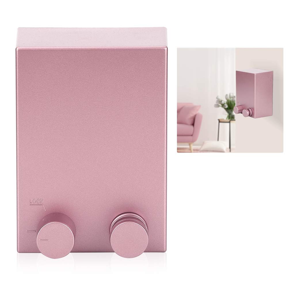 Filo stendibiancheria retrattile, 4,2 m, per esterno/interno, regolabile, con guscio in ABS, in acciaio inox, può supportare fino a 20 kg (rosa)