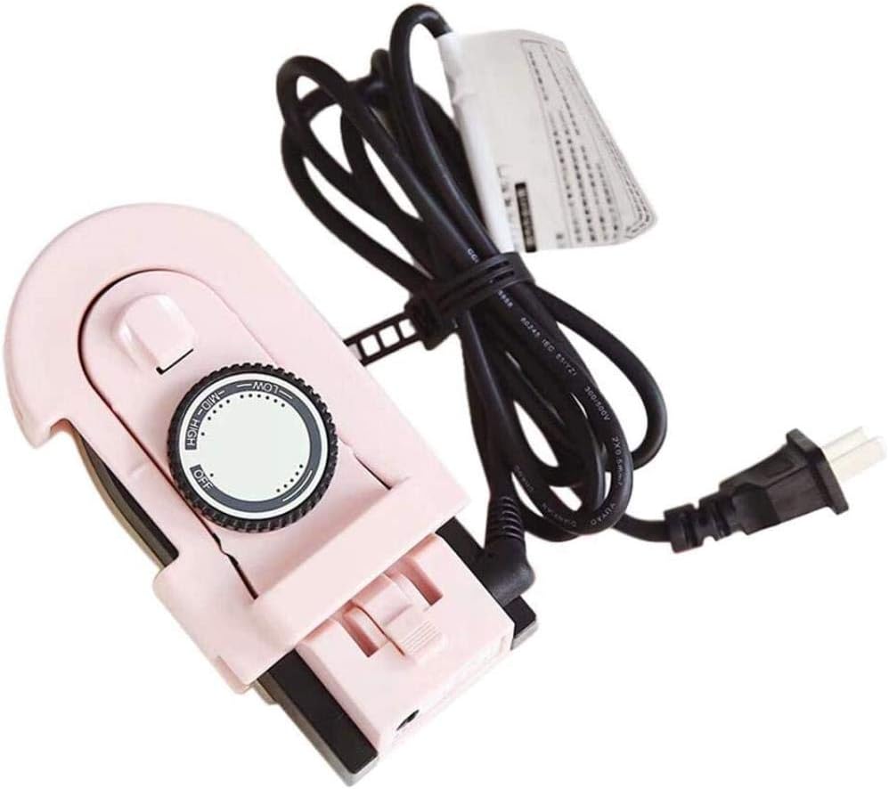 Portable Mini Folding Iron, Electric Dual Voltage Foldable Irons Dust-Proof Compact Small for Travel Trip School Home Clothes 100-240V (Pink)
