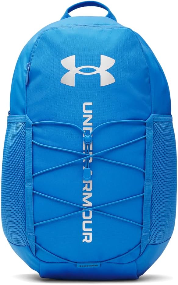 Under Armour Unisex Hustle Sport 6.0 Backpack, (402) Blue Atlantis/Black/Metallic Silver, One Size Fits Most