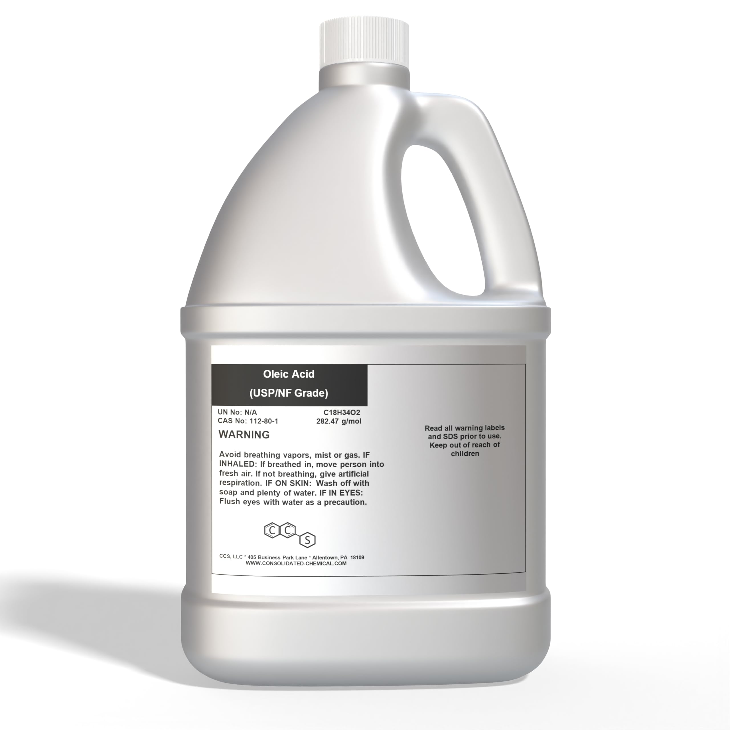 Oleic Acid USP/NF Grade (Emersol 221) - Premium High Purity Fatty Acid (1 Gallon)