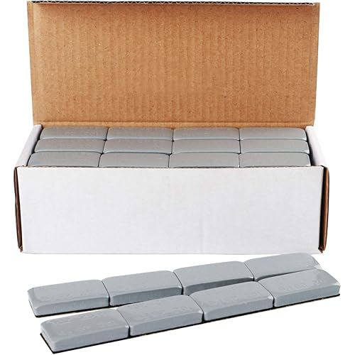 YIZBAP Wheel Weights Gray 1oz, 72 oz/Box, 72pcs, with Strong Black Adhesive. 1 Ounce Stick on Wheel Weights for Cars, Trucks, SUVs, Motorcycle, and Others