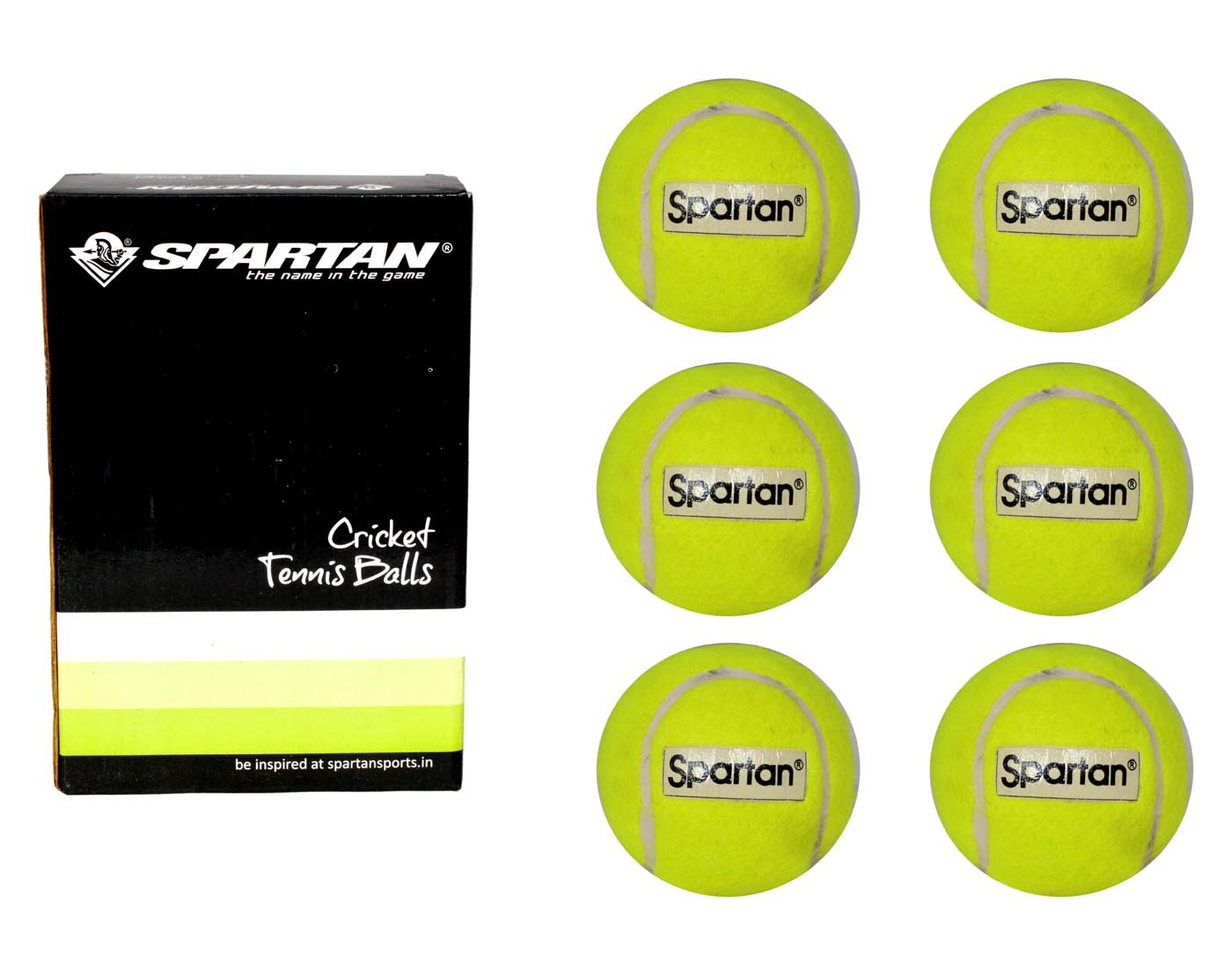 SPARTAN Cricket Tennis Balls Set of 6 Balls Amazon.in Sports