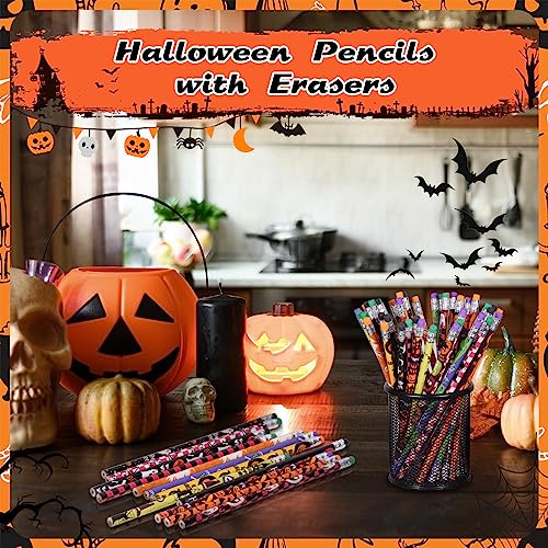 Lápices de Halloween con borrador, pack 120 unidades miniatura 7
