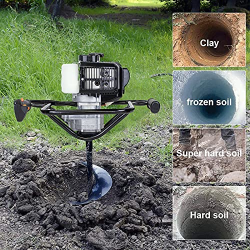 image for DC HOUSE Gas Auger Post Hole Digger 52CC 2 Stroke Earth Digger Gas Pow
