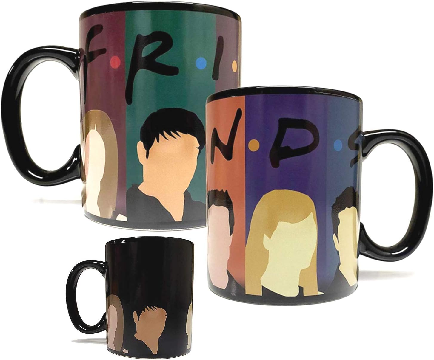 Wow Mugz Inc. Color Changing Heat Activated Friends Mug - Grade A Quality Ceramic - Foam Packaging - Ideal for Any Drink - Inspired by Hit TV Show Friends