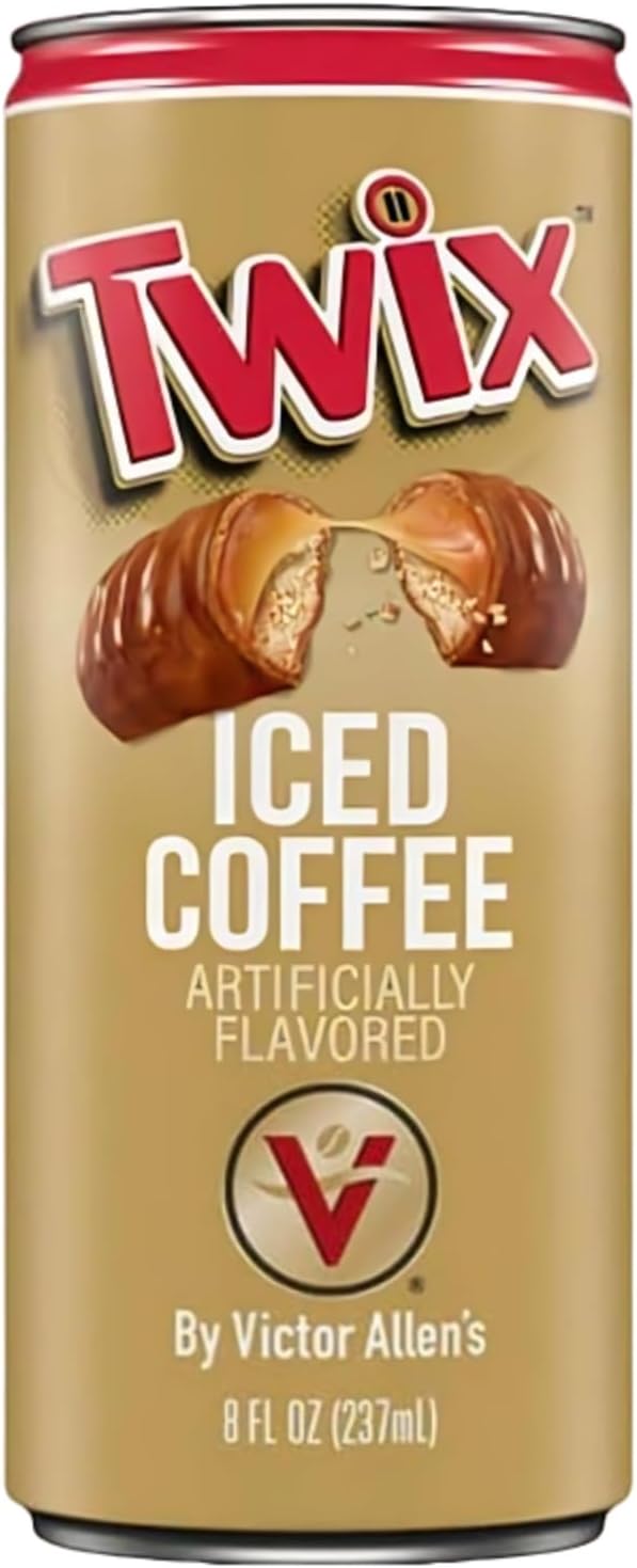 SUPPLIIONLINE Twix Iced Coffee – Irresistible Blend Of Creamy Caramel, Rich Chocolate, And Smooth Coffee – On-The-Go Beverages Artificially Flavoured Energy Can