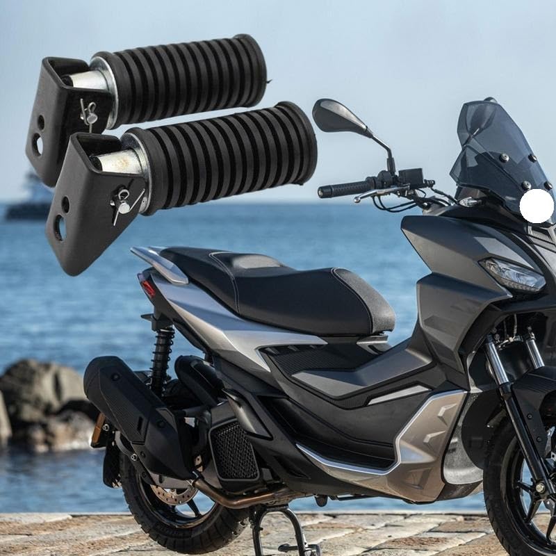 Pédales de moto antidérapantes M8 pour pose arrière stable