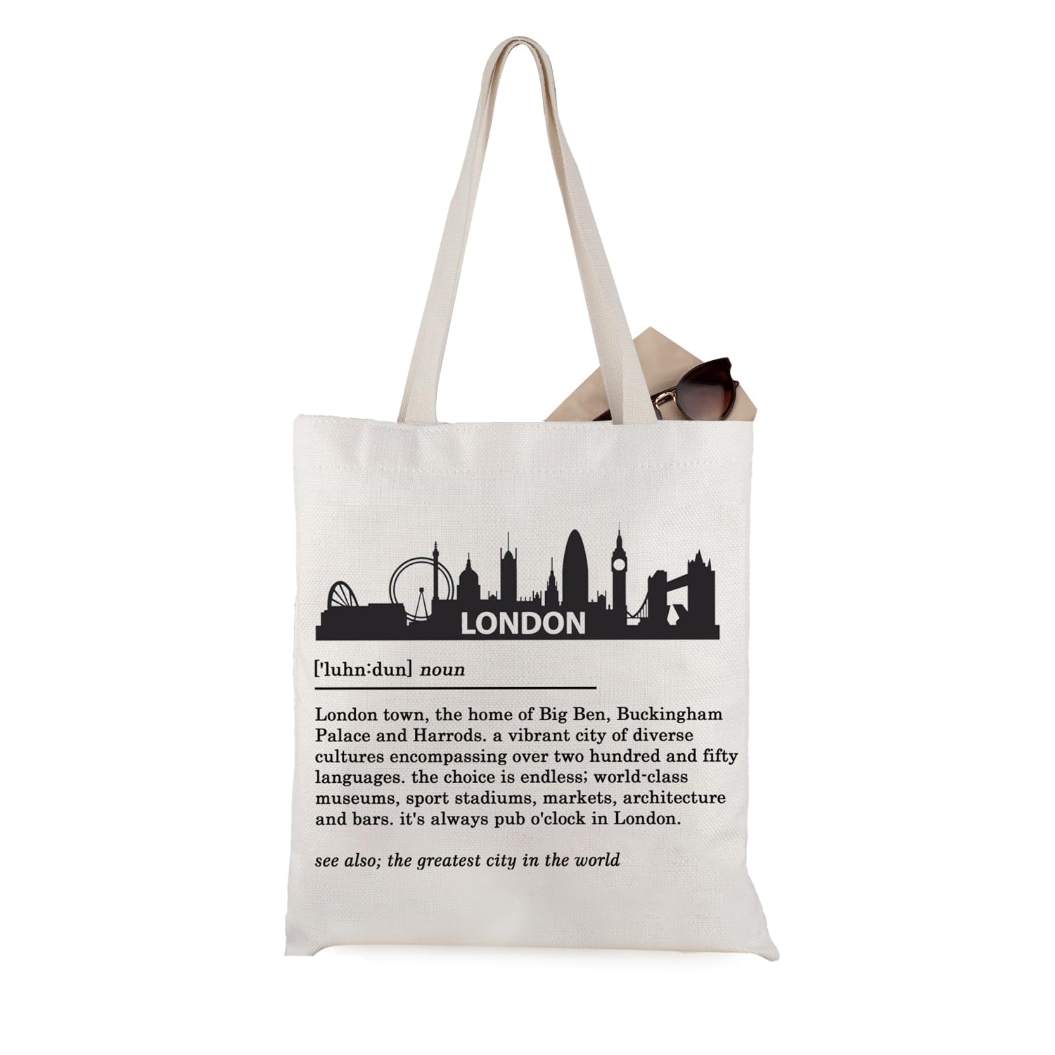 WCGXKOLondon Definition London Trip Girls Weekend Funny Canvas Travel Tote Bag