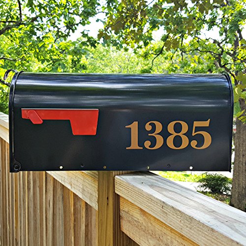 Classic Style Die Cut Vinyl Numbers (2 Inch Metallic Copper)