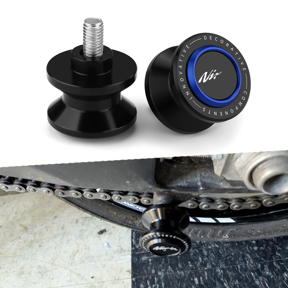 8MM Swingarm Spools Fit For Ninja 400 650 1000SX ZX-6R ZX-10R ZX-25R 2023 2024 2025 Rear Frame Stand NINJA 400 650 Swingarm Spools Frame Sliders ZX6R Accessory ZX10R Accessories BE