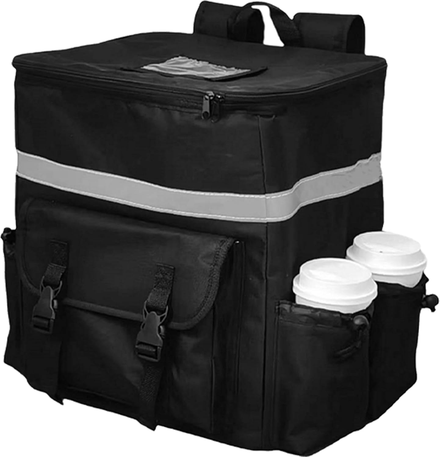 Pizza Bag – Insulated Delivery, Large Capacity Double-Shoulder Carrier | Thick Outdoor Food Transport Box for Restaurants, Ideal Portable Solution for Hot Meal Service and Catering Use