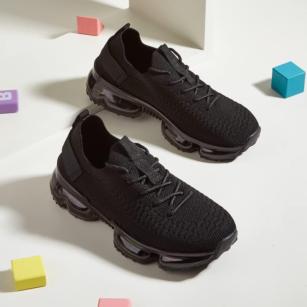 K KIP WOK Kids Boys Girls Air Cushion Shoes Running Walking Athletic Lightweight Sock Slip on Sneakers