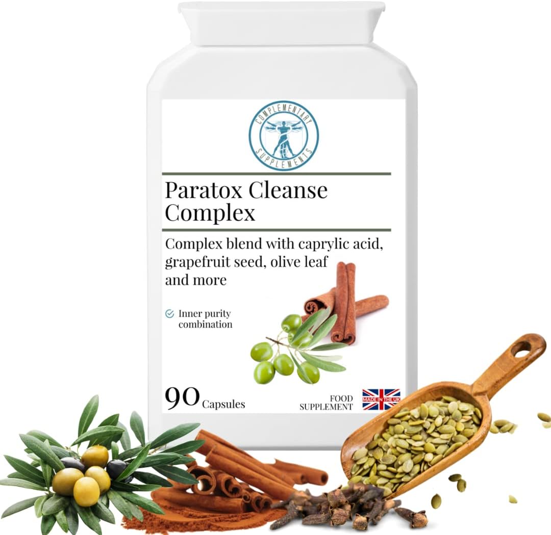 Complementary Supplements, Paratox Cleanse Complex, Concentrated Gut Health & Wellness Formula, Pumpkin & Grapefruit Seed