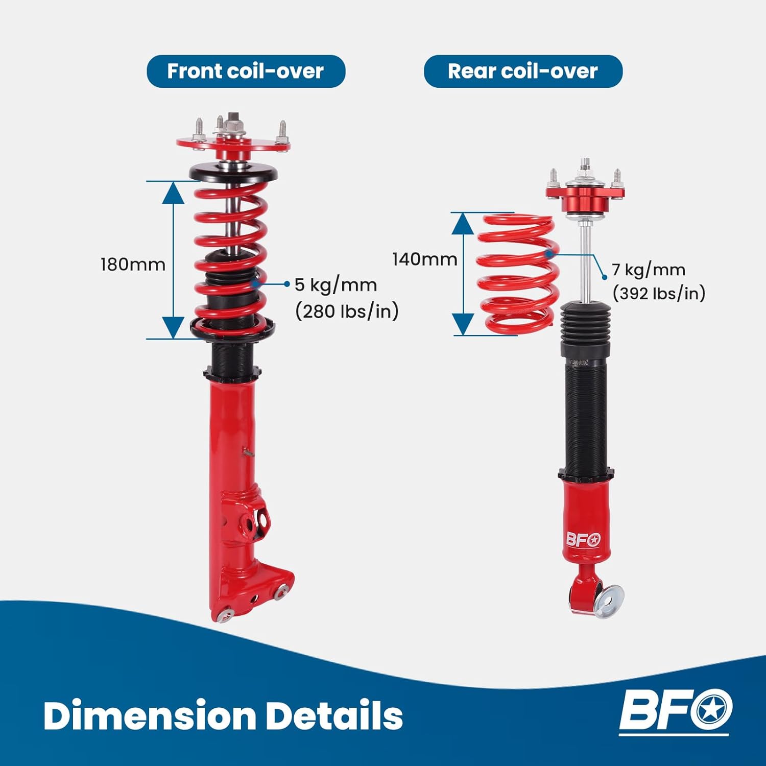 BFO Z3 Coilovers - Suspension Kit for BMW E36/7 E36/8 2