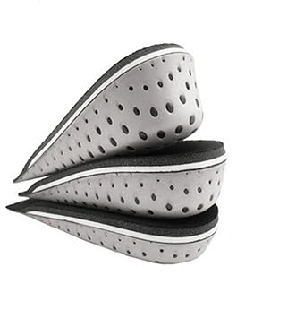 One Pair Hard Breathable Memory Foam Height Increase Insole Invisible Increased Heel Lifting Inserts Shoe Lifts Shoe Pads Elevator Insoles for Men Women 4cm height
