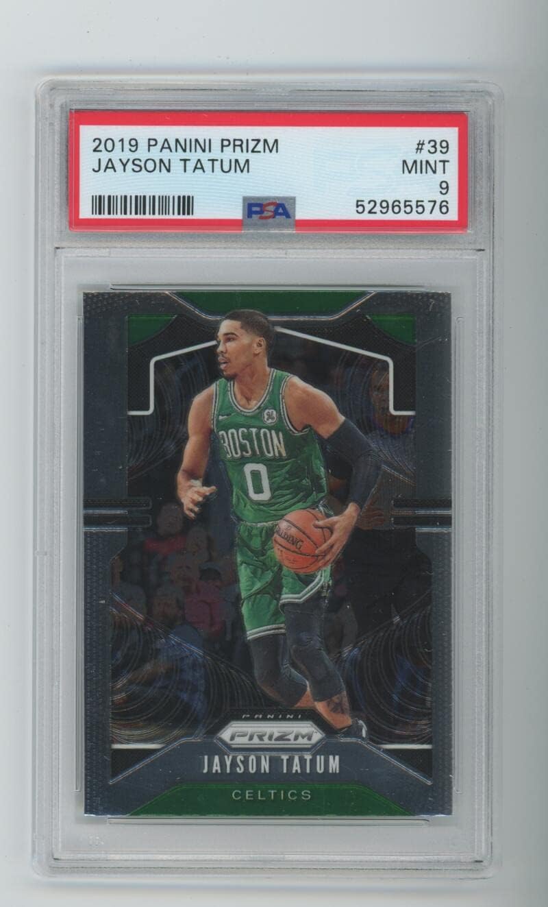 2019 Jayson Tatum Panini PRIZM #39 PSA 9 MINT Boston Celtics NBA Graded Card