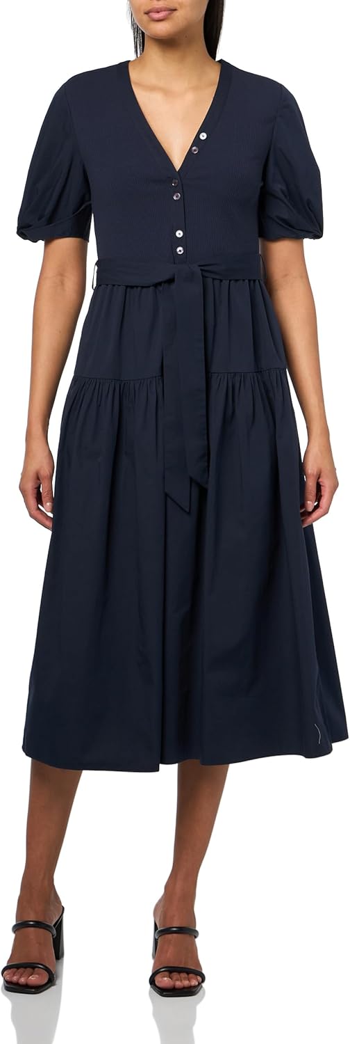 Derek Lam 10 Crosby Womens Natalia Mixed Media Dress