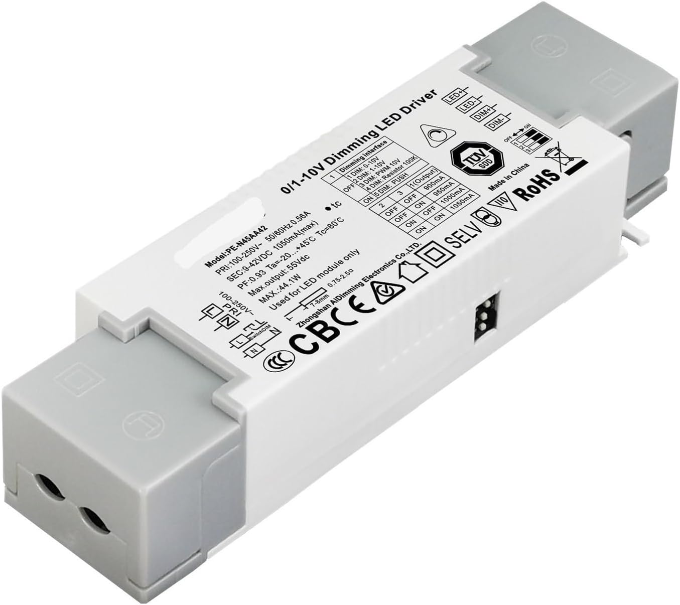 N45DCA deep dimming ST Solution DT8 Flicker-Free DALI dimming Color Adjustment Constant Current