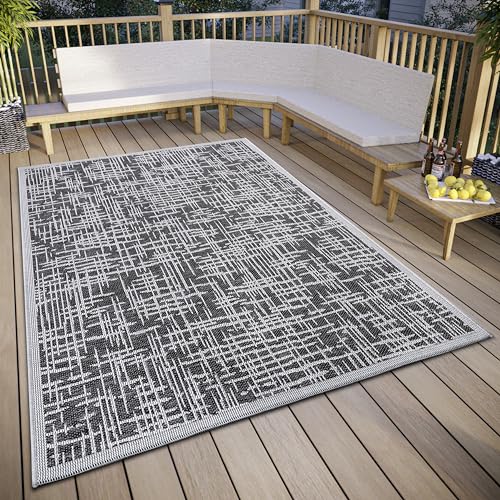 HANSE Home Telu Indoor & Outdoor Rug Weatherproof, Modern Pattern