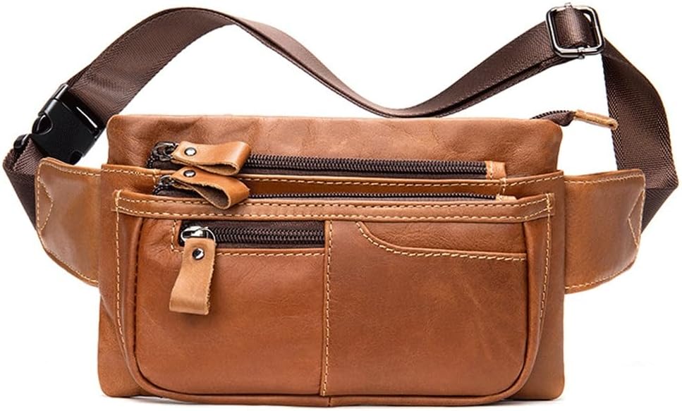 Large Capacity Multifunctional Bag Men's Crossbody Retro Chest Fanny Pack