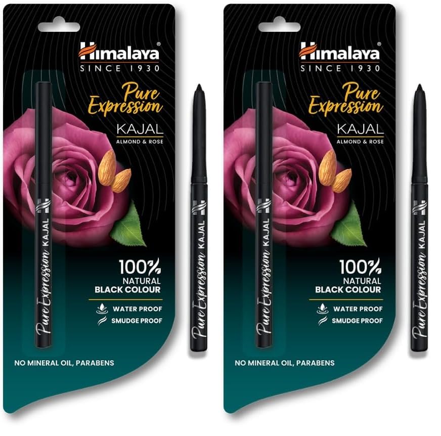 Image of inch inchHimalaya Pure Expression Kajal Black, Matte Finish 0.30g inch inch (Pack of 2)