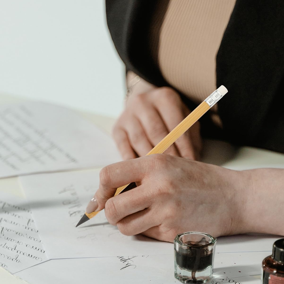 40pezzi Matite Cancellabili Matite Eterni Senza Inchiostro Per Disegno e Scrittura Per Studenti e Artisti Materiale Di Alta Qualità