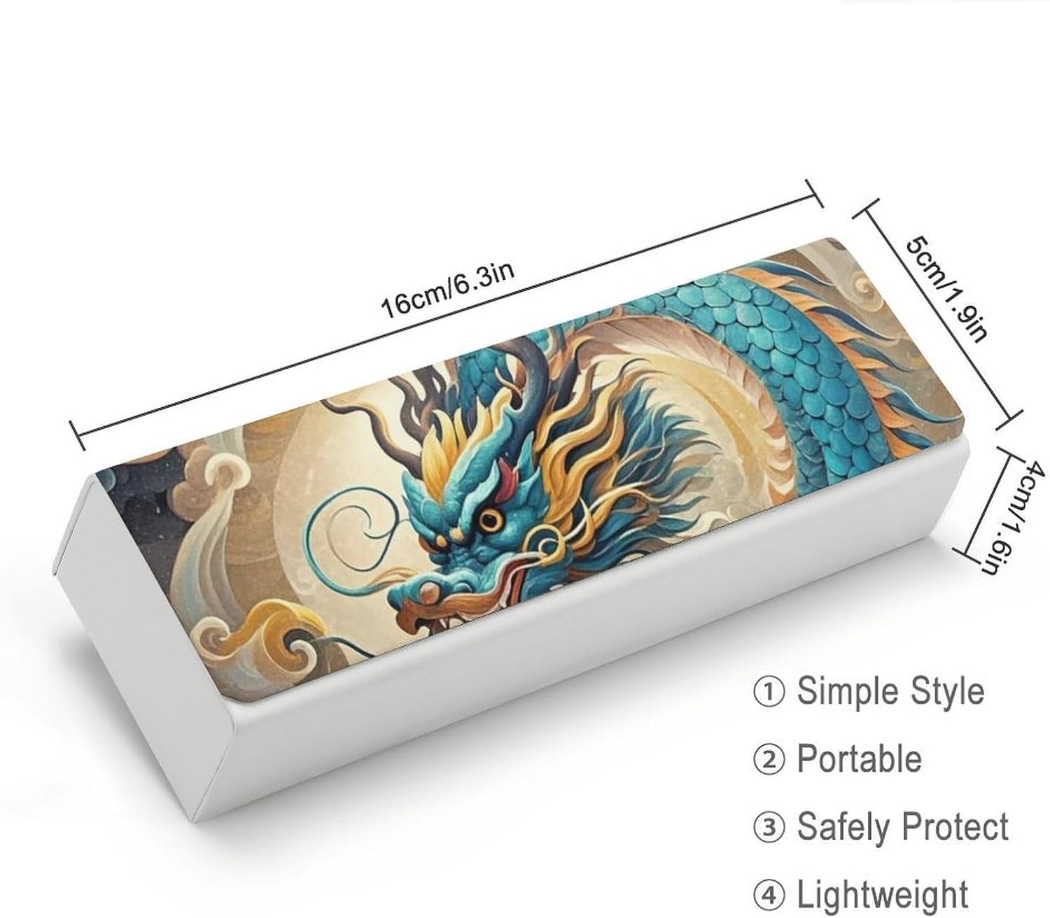Dragon Hard Eyeglasses Case, Portable Sunglasses Case image 2