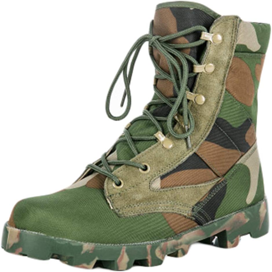 Wygwlg Adult Special Forces Boot Lace-up Action Combat Boots Breathable Military Tactical Safety Boots Unisex