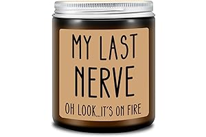 Homsolver Birthday Gifts for Women: My Last Nerve Candle