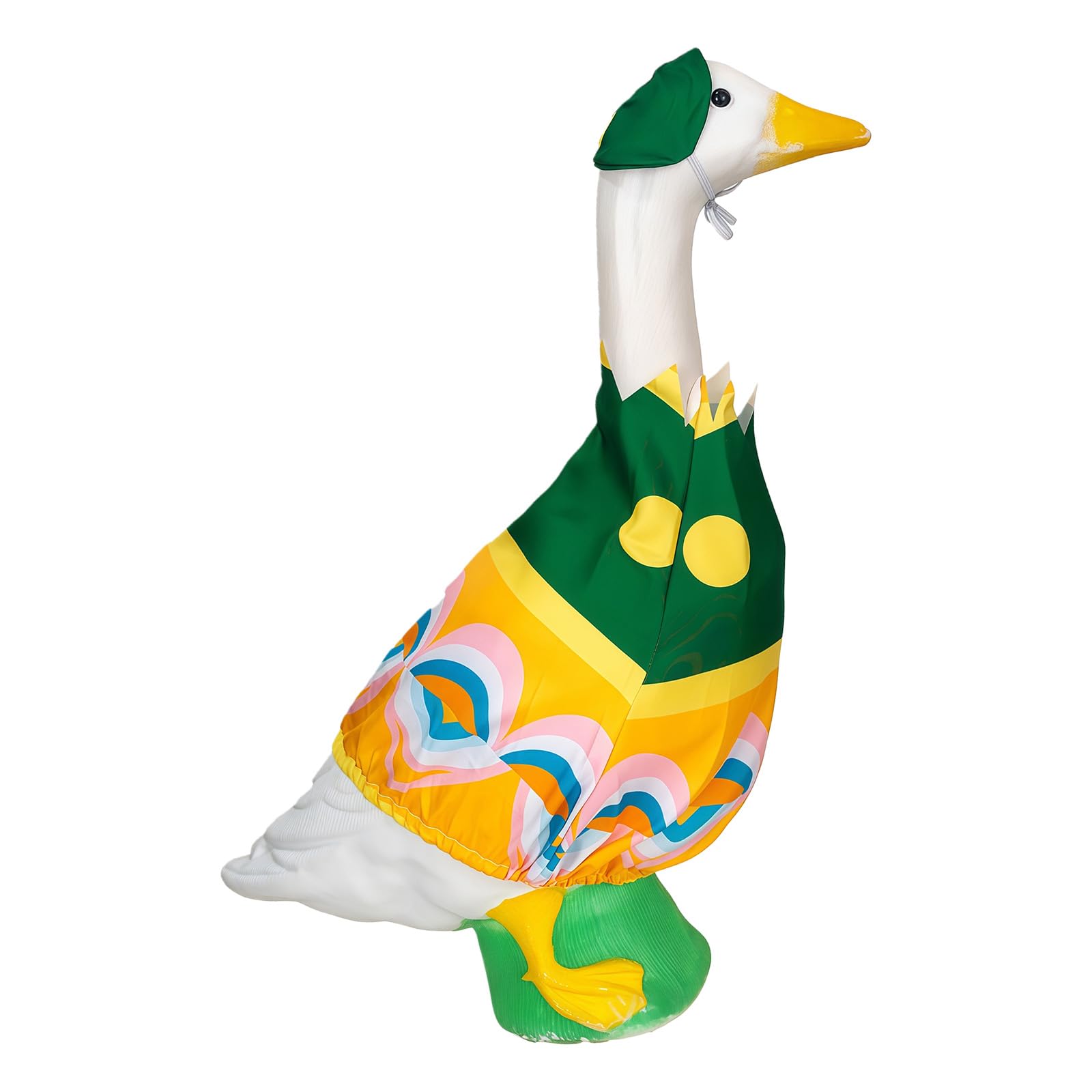 Jazuaiao Fabric Easter Geese Outfit Easter Eggs Clothing for Porch Decoration and Holiday Festivities Geese