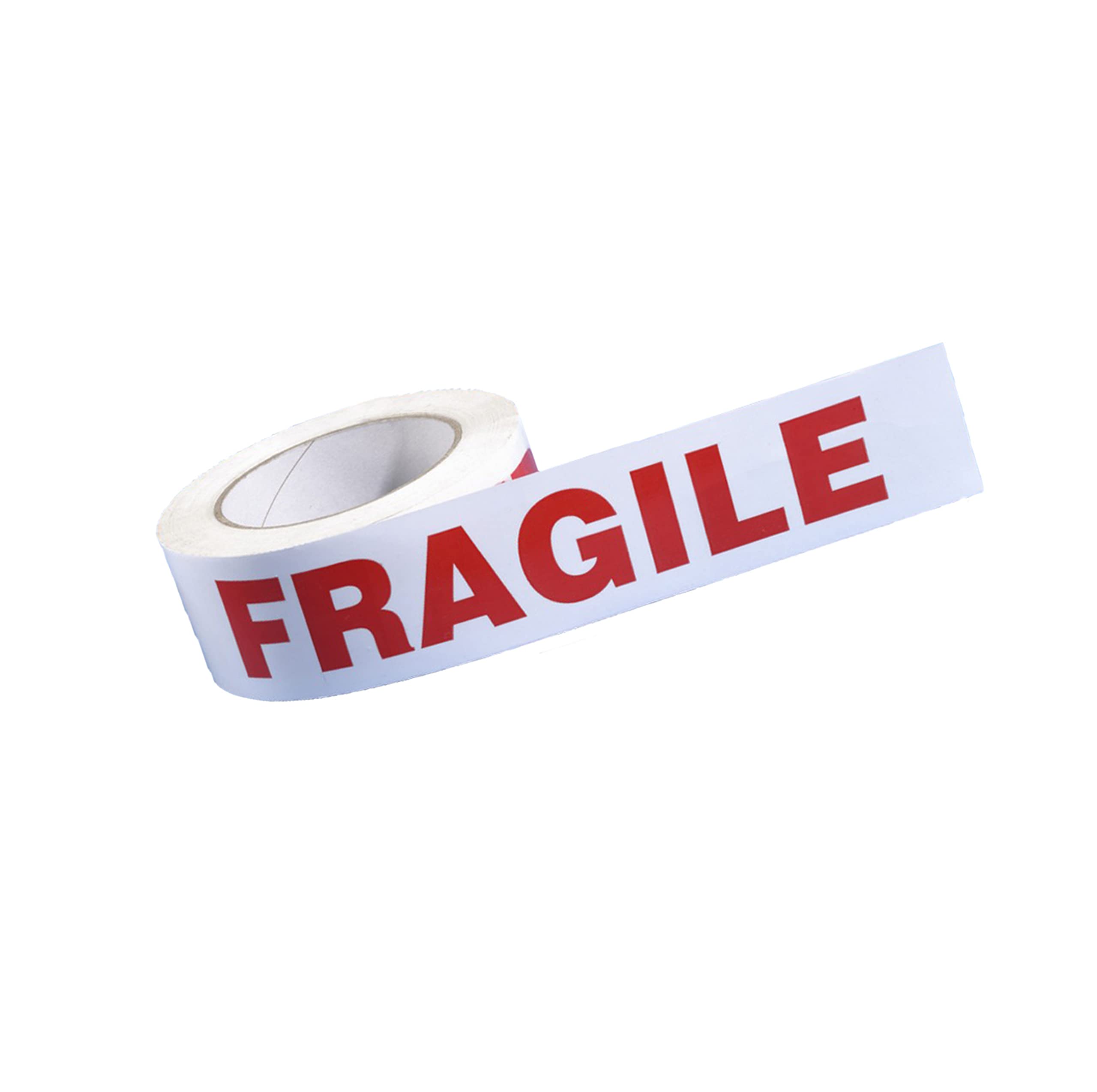 JeCo - Lot de 12 rouleaux de ruban adhésif imprimé fragile 48mm x 100 m pour la sécurité et la signalétique de vos envois expédition emballage carton