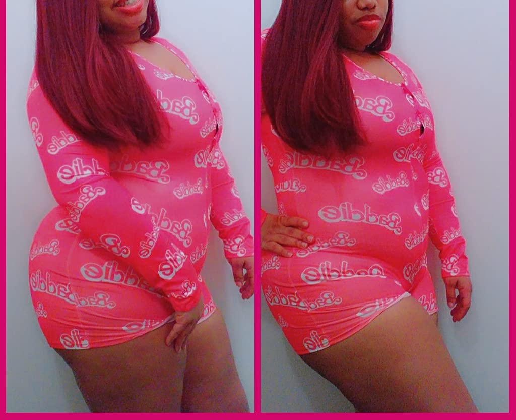 MissShorthair Damskie jednoczęściowe spodenki Bodycon Piżama Pajacyki Onesies damskie, Paskudne, S